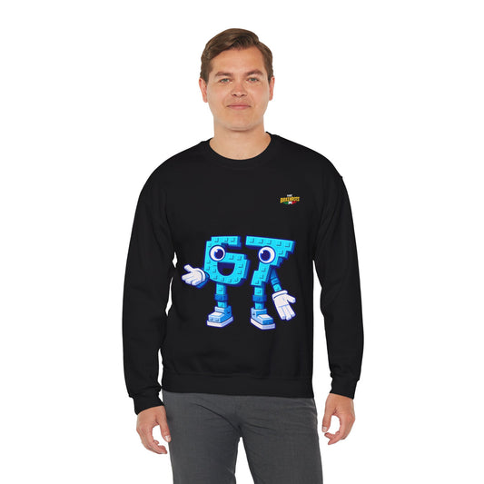 Felpa senza Cappuccio unisex The Brainrtos 67 Six Seven #1 - Retro Pixel '97' Crewneck Sweatshirt