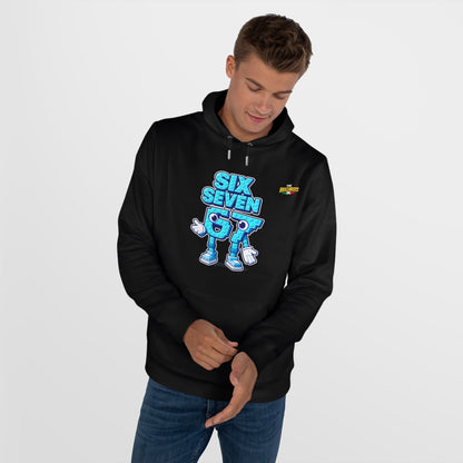 Felpa con Cappuccio unisex The Brainrtos 67 Six Seven #2 - King Graphic Hoodie — Cute Blue 97 Character Streetwear Sweatshirt