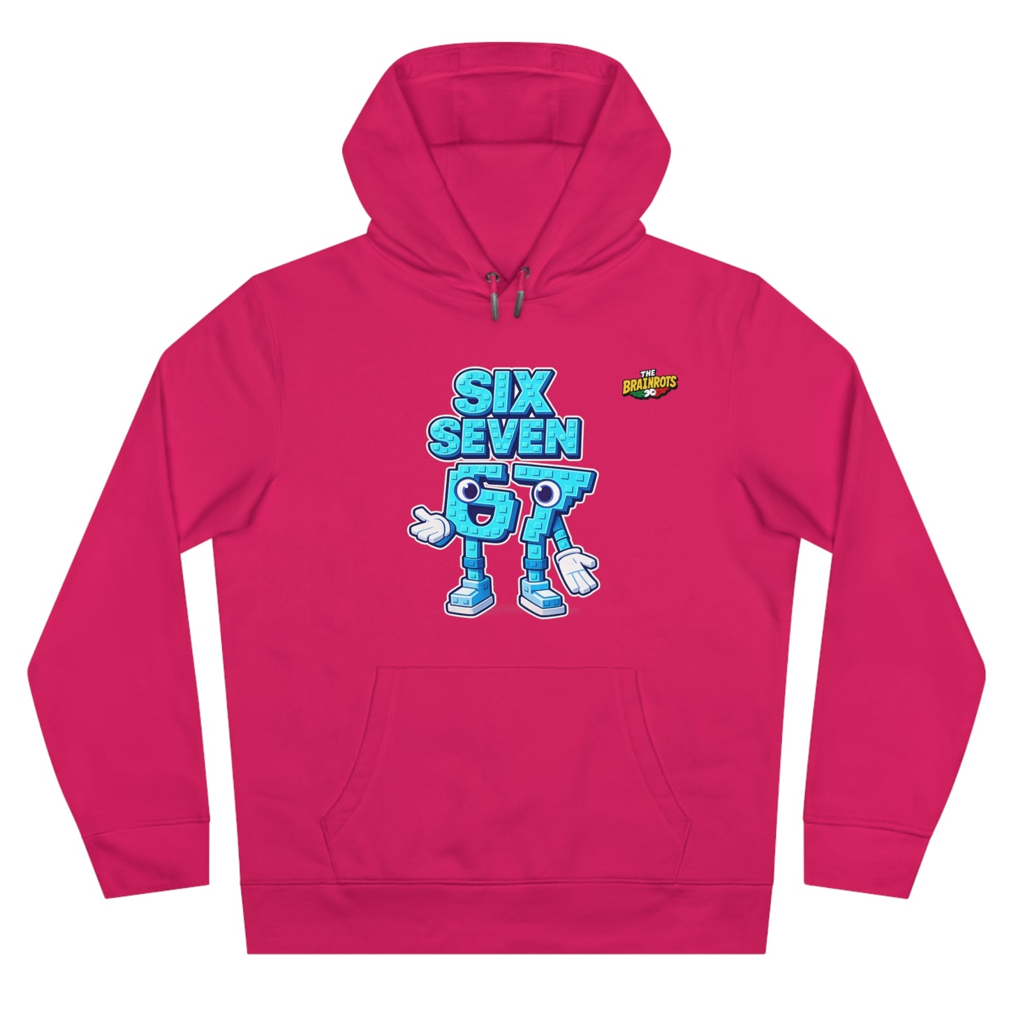 Felpa con Cappuccio unisex The Brainrtos 67 Six Seven #2 - King Graphic Hoodie — Cute Blue 97 Character Streetwear Sweatshirt