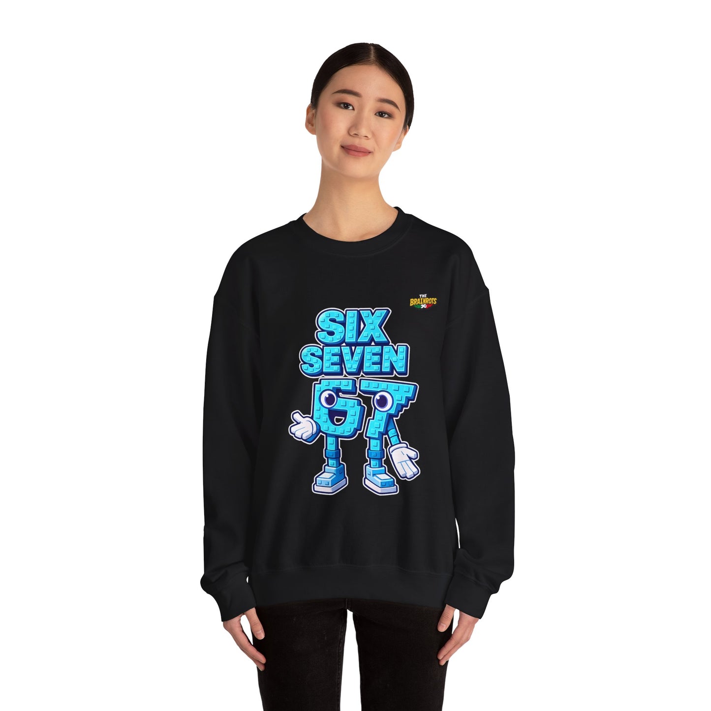 Felpa senza Cappuccio unisex The Brainrtos 67 #2 - Retro Pixel '97' Crewneck Sweatshirt