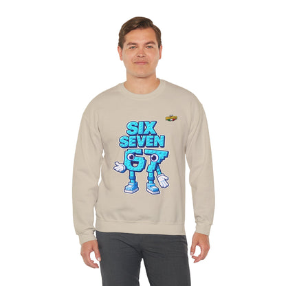 Felpa senza Cappuccio unisex The Brainrtos 67 #2 - Retro Pixel '97' Crewneck Sweatshirt
