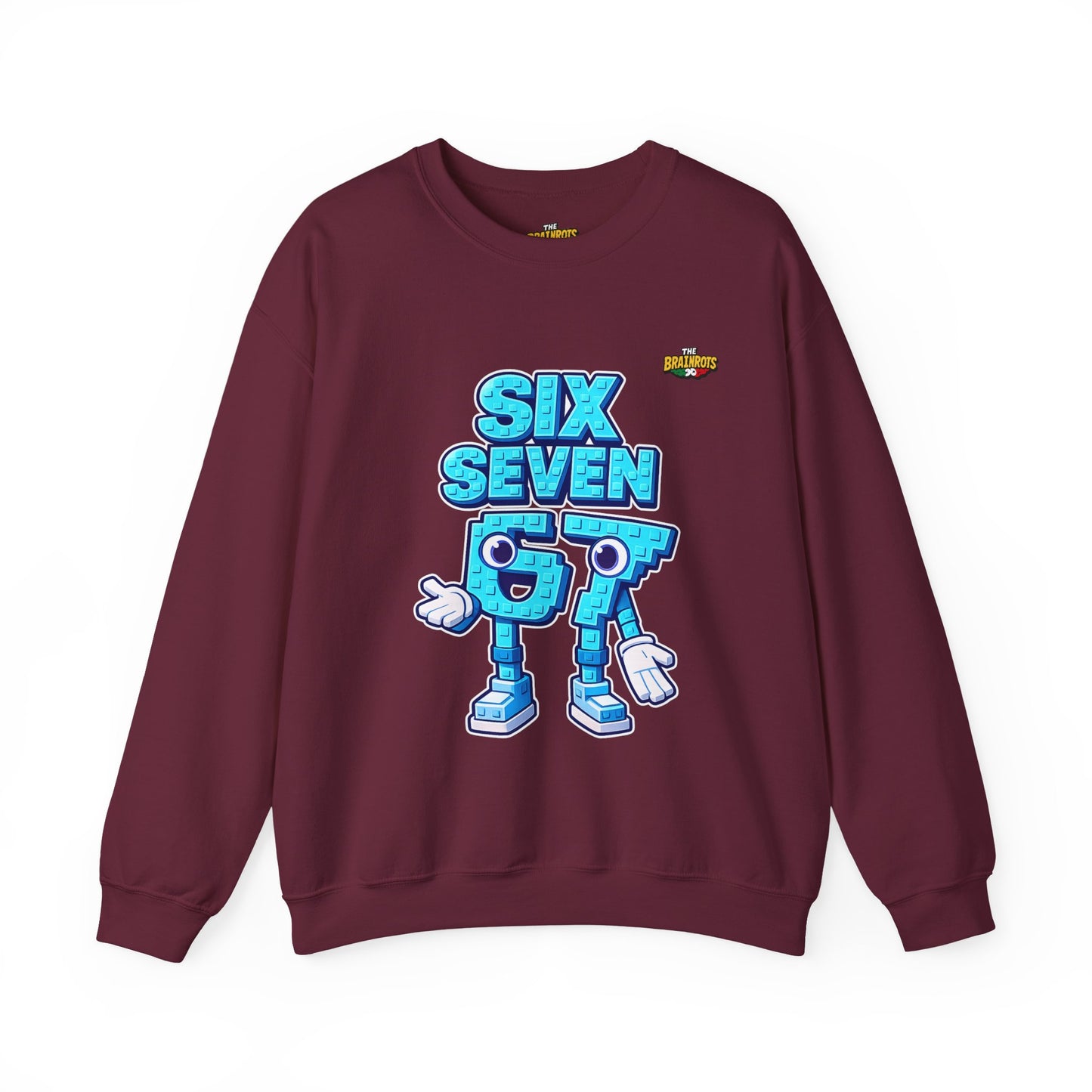 Felpa senza Cappuccio unisex The Brainrtos 67 #2 - Retro Pixel '97' Crewneck Sweatshirt