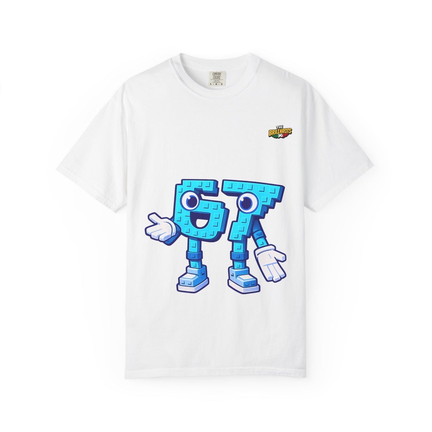 T-shirt unisex The Brainrtos 67 Six Seven #1 - Cute Blue '97' Gaming Graphic Tee
