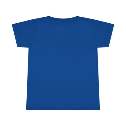 Copy of T-Shirt Prima Infanzia - Collezione The Brainrot 67 Six Seven #2 — Cute Blue Block Letter Character (G) Kids Tee