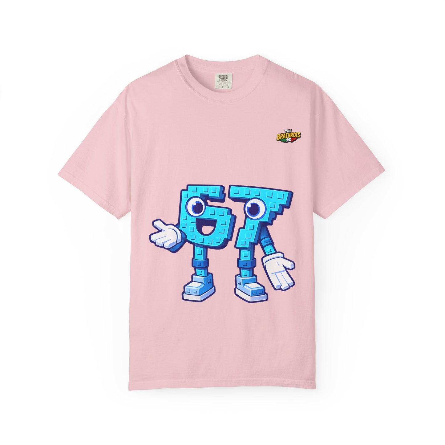 T-shirt unisex The Brainrtos 67 Six Seven #1 - Cute Blue '97' Gaming Graphic Tee