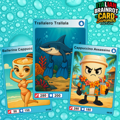 Box da 20 Cards - Italian Brainrot Card® "Summer Edition"