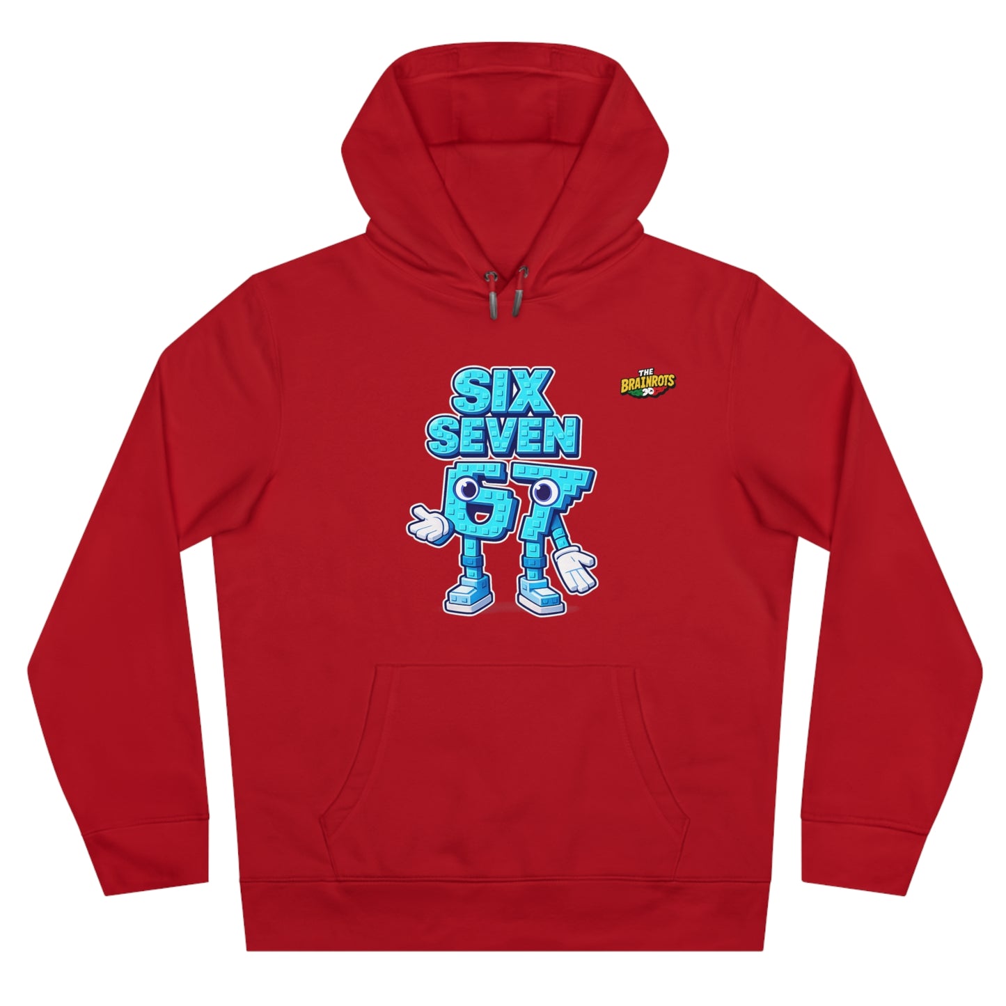Felpa con Cappuccio unisex The Brainrtos 67 Six Seven #2 - King Graphic Hoodie — Cute Blue 97 Character Streetwear Sweatshirt