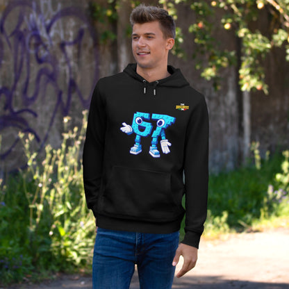 Felpa con Cappuccio unisex The Brainrtos 67 Six Seven #1 - King Graphic Hoodie — Cute Blue 97 Character Streetwear Sweatshirt