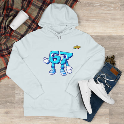 Felpa con Cappuccio unisex The Brainrtos 67 Six Seven #1 - King Graphic Hoodie — Cute Blue 97 Character Streetwear Sweatshirt