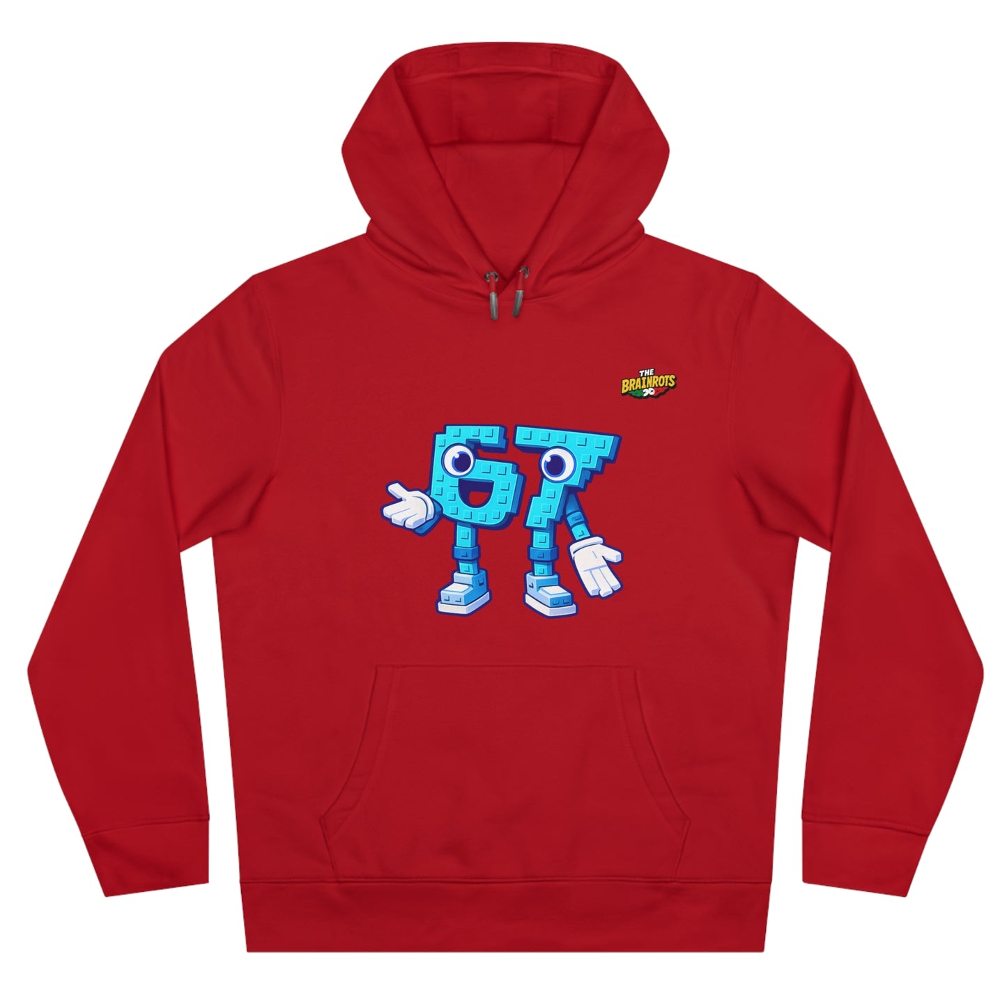 Felpa con Cappuccio unisex The Brainrtos 67 Six Seven #1 - King Graphic Hoodie — Cute Blue 97 Character Streetwear Sweatshirt