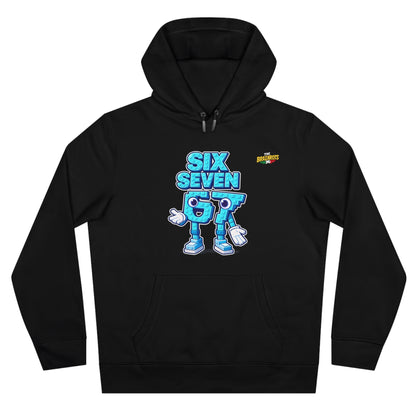 Felpa con Cappuccio unisex The Brainrtos 67 Six Seven #2 - King Graphic Hoodie — Cute Blue 97 Character Streetwear Sweatshirt