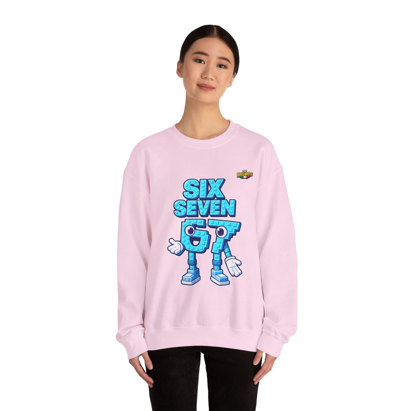 Felpa senza Cappuccio unisex The Brainrtos 67 #2 - Retro Pixel '97' Crewneck Sweatshirt
