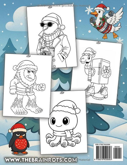 Libro da Colorare "THE BRAINROTS" – Volume 2 (Edizione Natalizia)