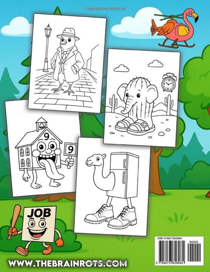 Libro da Colorare "THE BRAINROTS" – Volume 1