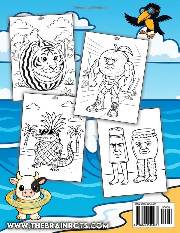 Libro da Colorare "THE BRAINROTS" – Volume 3
