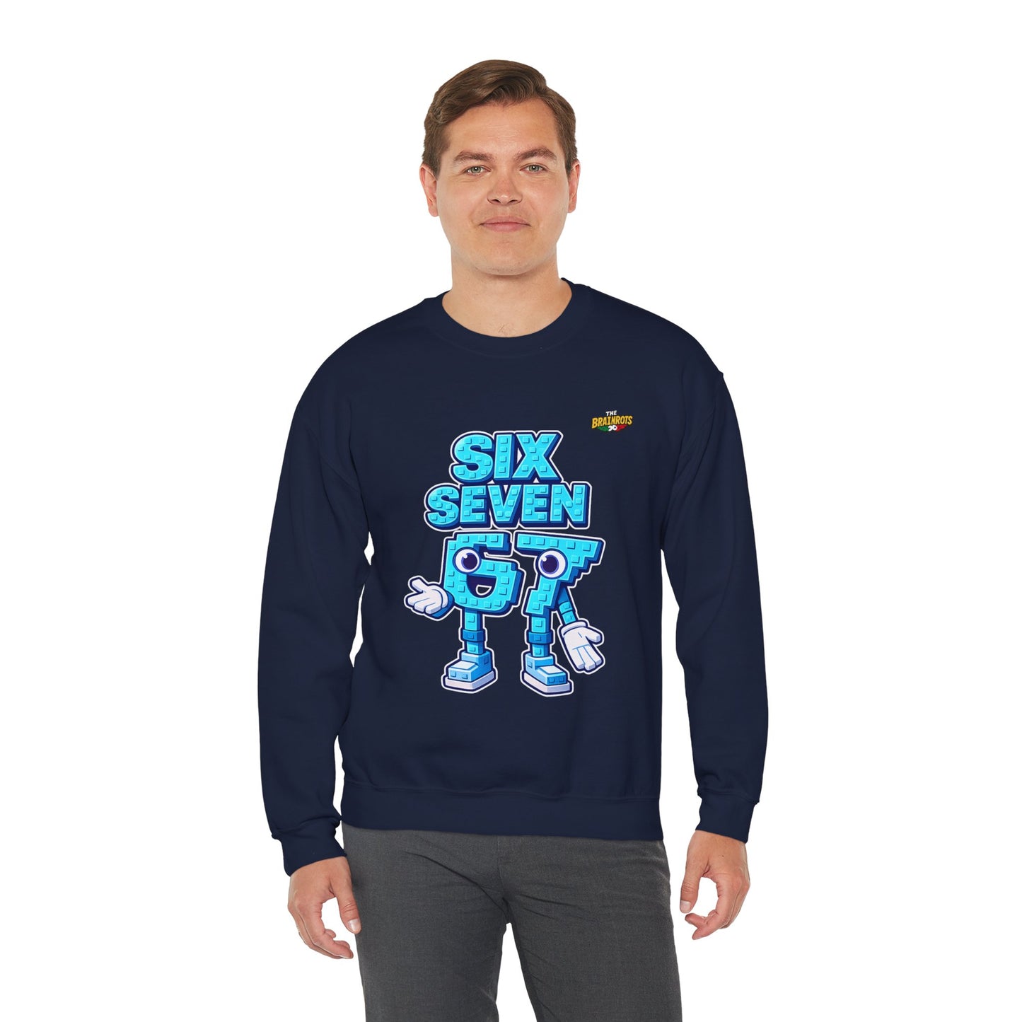 Felpa senza Cappuccio unisex The Brainrtos 67 #2 - Retro Pixel '97' Crewneck Sweatshirt