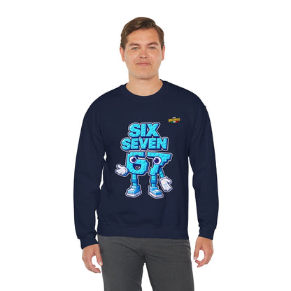 Felpa senza Cappuccio unisex The Brainrtos 67 #2 - Retro Pixel '97' Crewneck Sweatshirt
