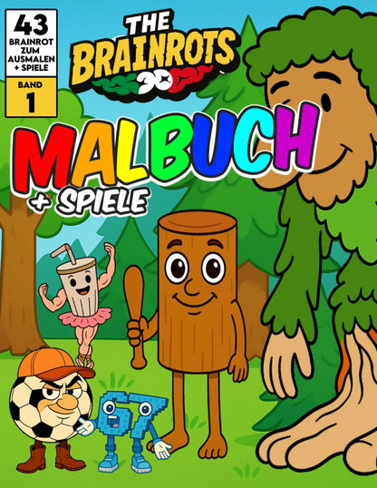 Libro da Colorare "THE BRAINROTS" – Volume 1