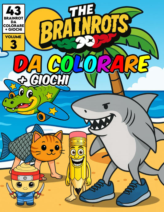 Libro da Colorare "THE BRAINROTS" – Volume 3