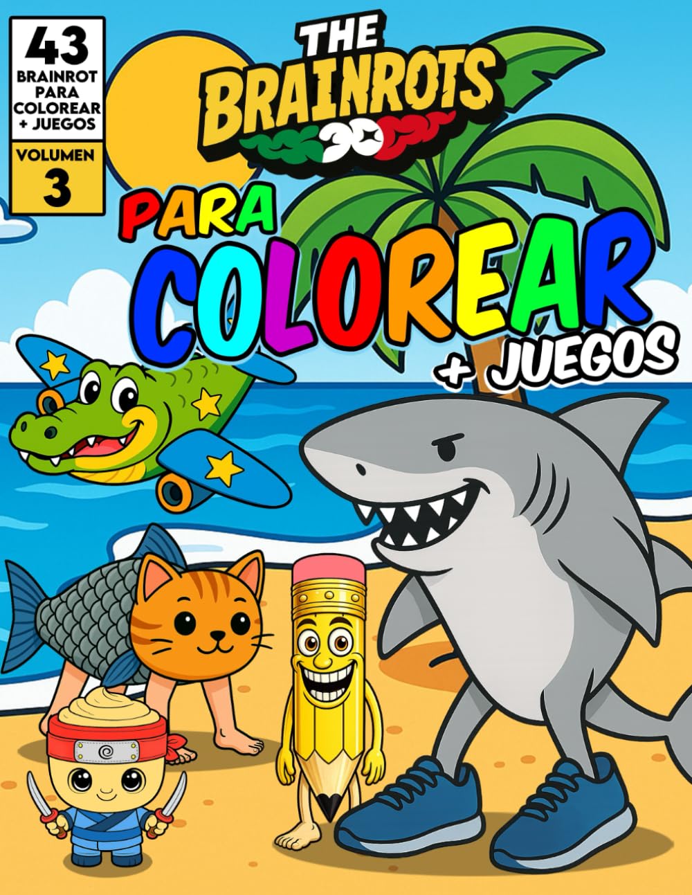 Libro da Colorare "THE BRAINROTS" – Volume 3