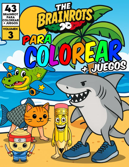 Libro da Colorare "THE BRAINROTS" – Volume 3
