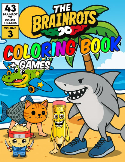 Libro da Colorare "THE BRAINROTS" – Volume 3