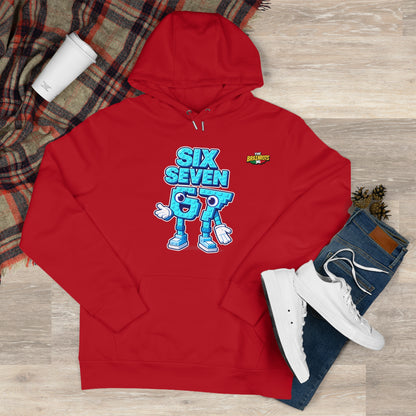 Felpa con Cappuccio unisex The Brainrtos 67 Six Seven #2 - King Graphic Hoodie — Cute Blue 97 Character Streetwear Sweatshirt