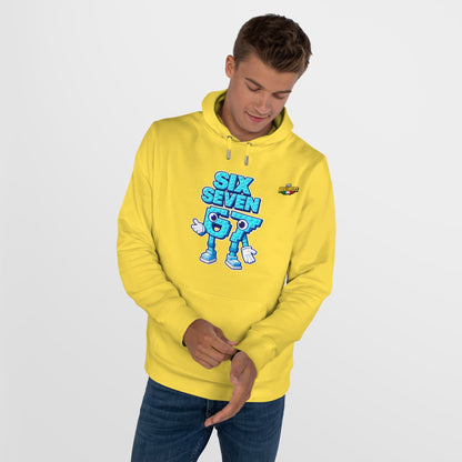 Felpa con Cappuccio unisex The Brainrtos 67 Six Seven #2 - King Graphic Hoodie — Cute Blue 97 Character Streetwear Sweatshirt