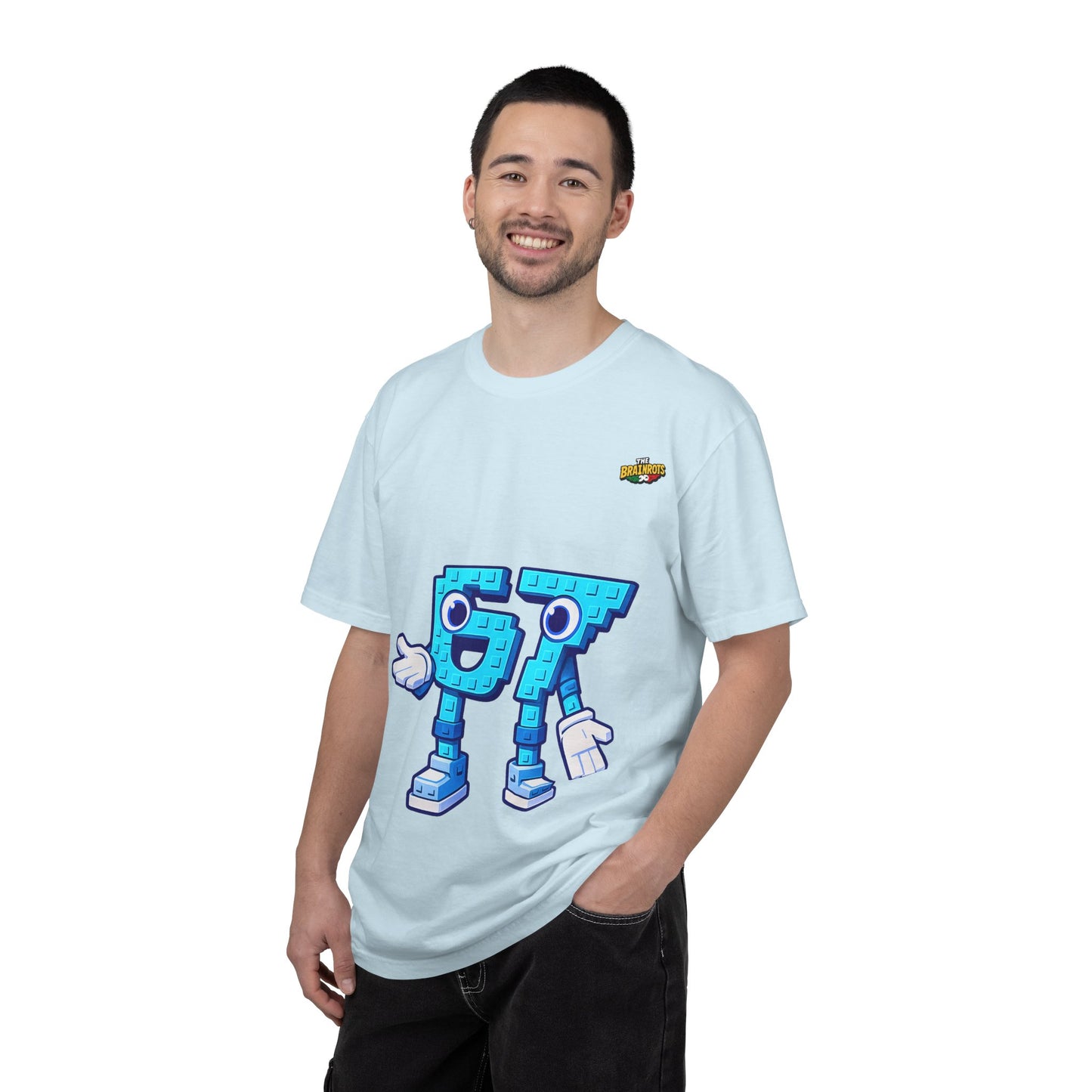 T-shirt unisex The Brainrtos 67 Six Seven #1 - Cute Blue '97' Gaming Graphic Tee