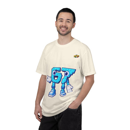 T-shirt unisex The Brainrtos 67 Six Seven #1 - Cute Blue '97' Gaming Graphic Tee