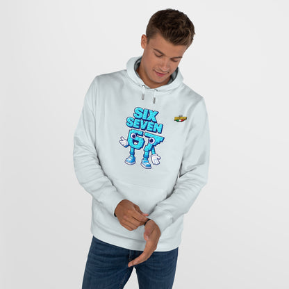Felpa con Cappuccio unisex The Brainrtos 67 Six Seven #2 - King Graphic Hoodie — Cute Blue 97 Character Streetwear Sweatshirt