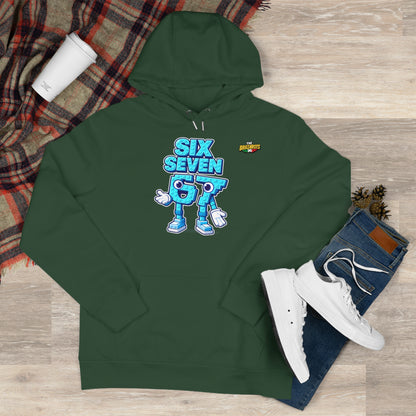 Felpa con Cappuccio unisex The Brainrtos 67 Six Seven #2 - King Graphic Hoodie — Cute Blue 97 Character Streetwear Sweatshirt