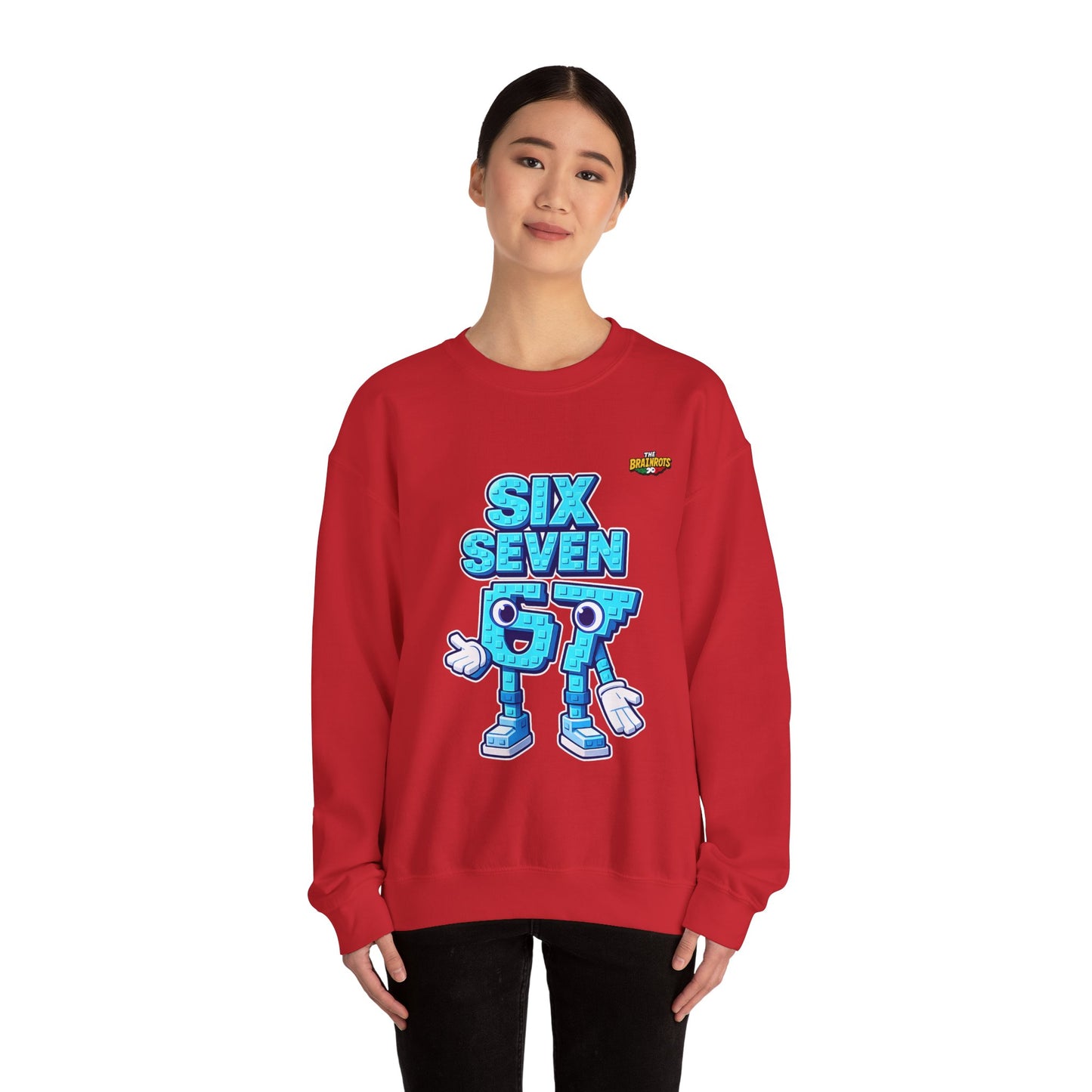 Felpa senza Cappuccio unisex The Brainrtos 67 #2 - Retro Pixel '97' Crewneck Sweatshirt