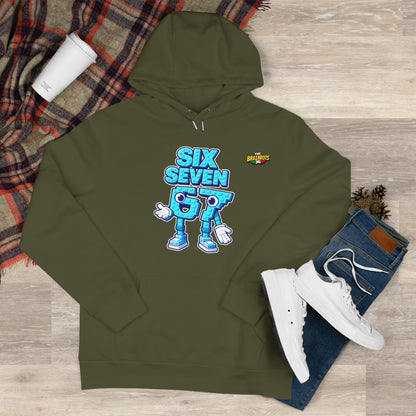 Felpa con Cappuccio unisex The Brainrtos 67 Six Seven #2 - King Graphic Hoodie — Cute Blue 97 Character Streetwear Sweatshirt