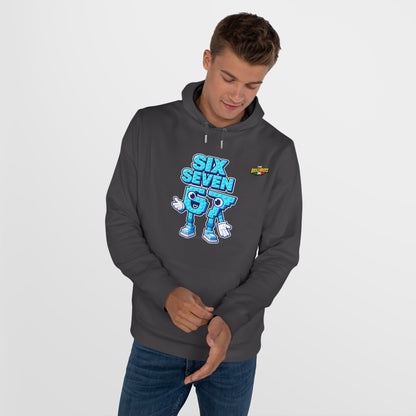 Felpa con Cappuccio unisex The Brainrtos 67 Six Seven #2 - King Graphic Hoodie — Cute Blue 97 Character Streetwear Sweatshirt