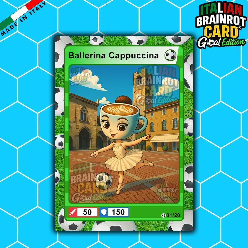 Box da 20 Cards - Italian Brainrot Card® "Goal Editon" 2025/26