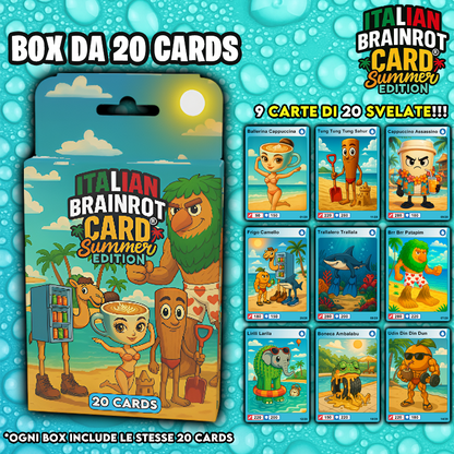 Box da 20 Cards - Italian Brainrot Card® "Summer Edition"