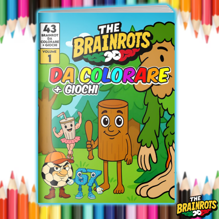 Libro da Colorare "THE BRAINROTS" – Volume 1