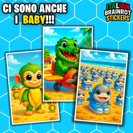 Album e/o Bustine di Figurine Italian Brainrot Stickers ® - Raccolta di Figurine Ufficiale del Brainrot Italiano