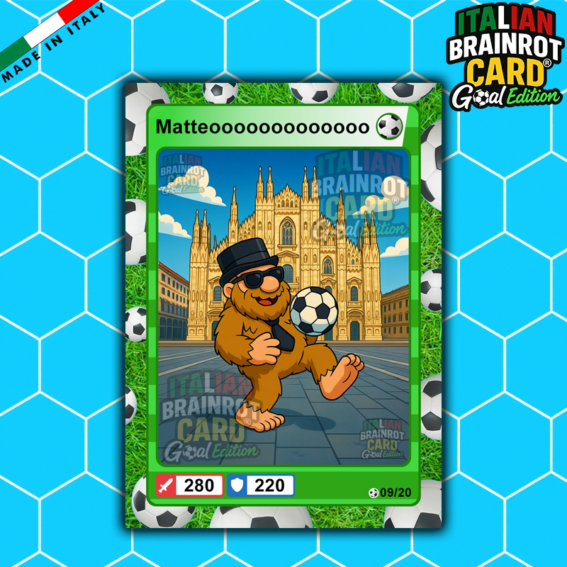 Box da 20 Cards - Italian Brainrot Card® "Goal Editon" 2025/26