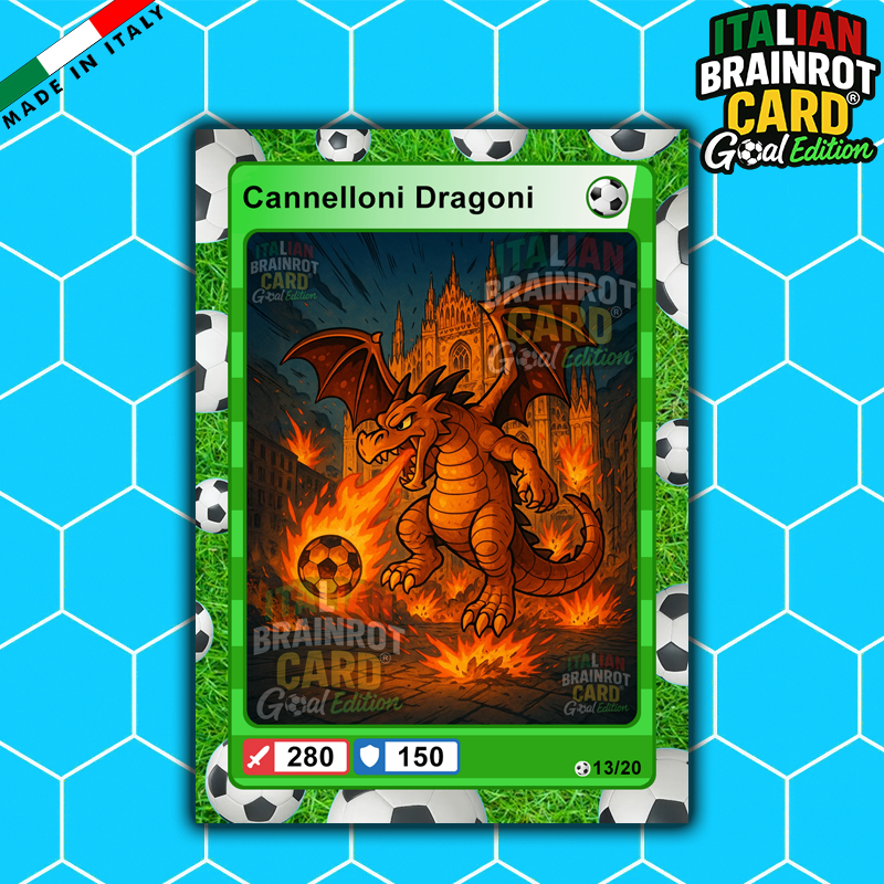 Box da 20 Cards - Italian Brainrot Card® "Goal Editon" 2025/26