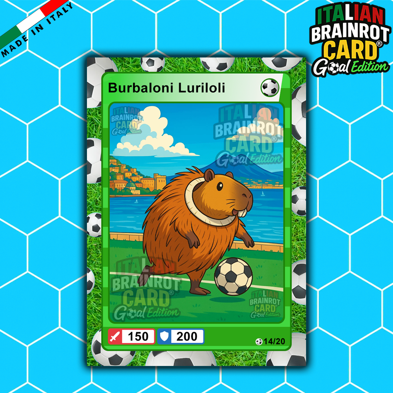 Box da 20 Cards - Italian Brainrot Card® "Goal Editon" 2025/26
