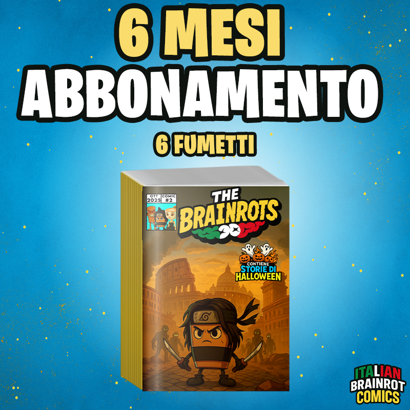Abbonamento 6 Mesi al fumetto The Brainrots (6 mesi - 6 Volumi)