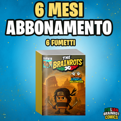 Abbonamento 6 Mesi al fumetto The Brainrots (6 mesi - 6 Volumi)