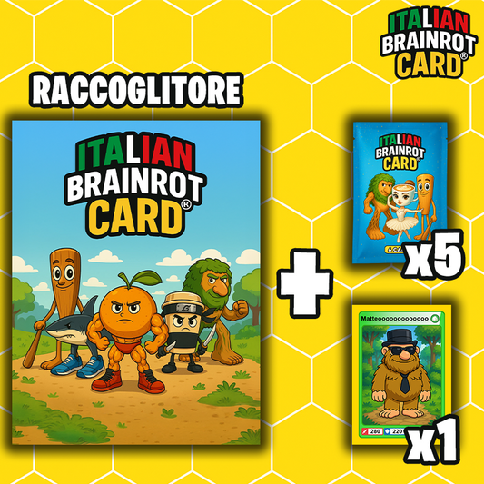 Starter Pack Raccoglitore di Carte - Italian Brainrot Card® Official TCG