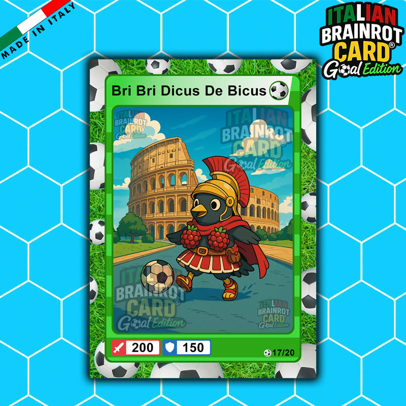 Box da 20 Cards - Italian Brainrot Card® "Goal Editon" 2025/26