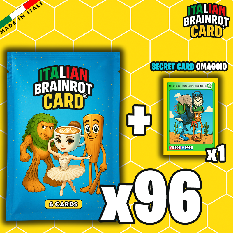 Bustina ITALIAN BRAINROT CARD ® da 6 Carte - Gioco di Carte Collezionabili (TCG Ufficiale)