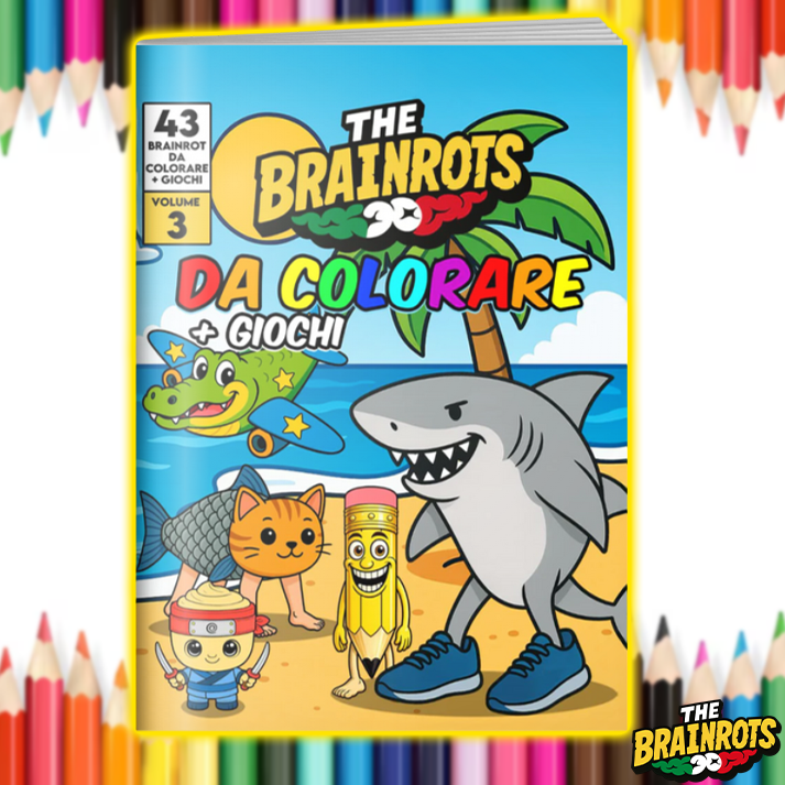 Libro da Colorare "THE BRAINROTS" – Volume 3