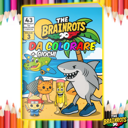 Libro da Colorare "THE BRAINROTS" – Volume 3