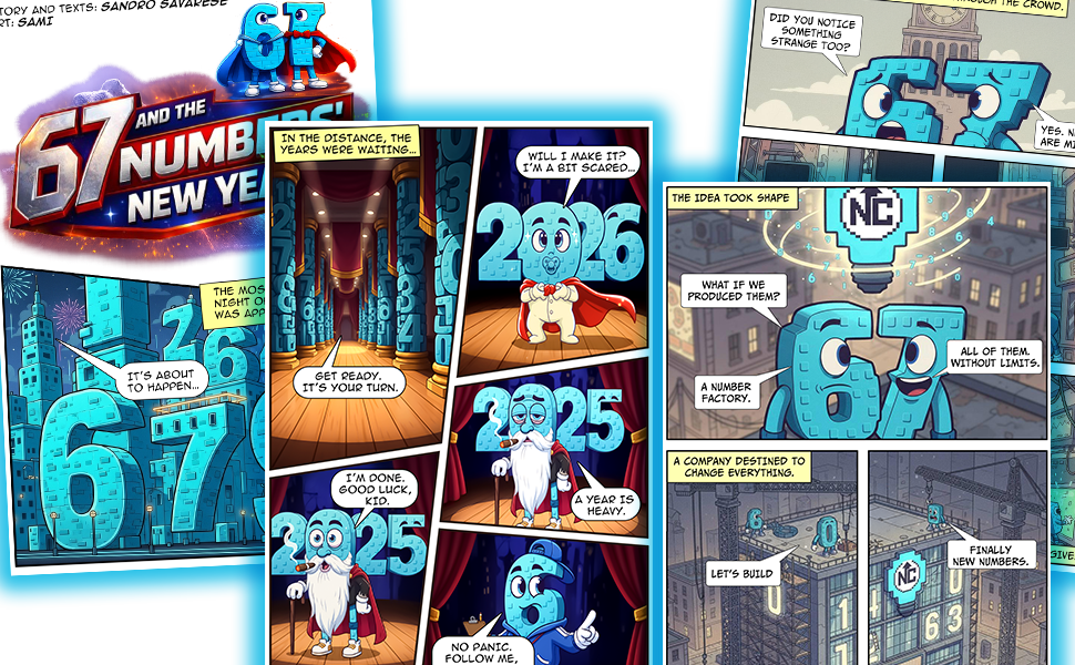 Fumetto Le Avventure di "Six Seven" Vol. 1 (Gennaio 2026) Serie 67 – Spin-off di The Brainrots